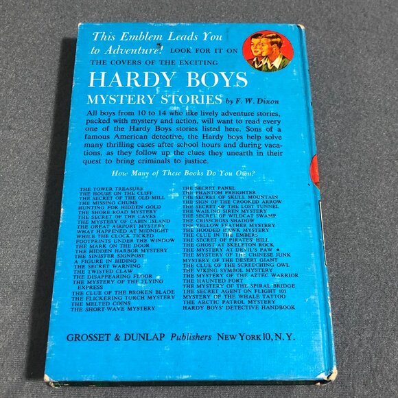 The Ghost at Skeleton Rock (1966): Vintage Hardy Boys Book Blue-Back #37 - Picture 2 of 10